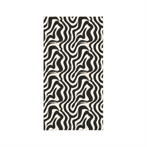 Black & Cream Abstract Neck Gaiter