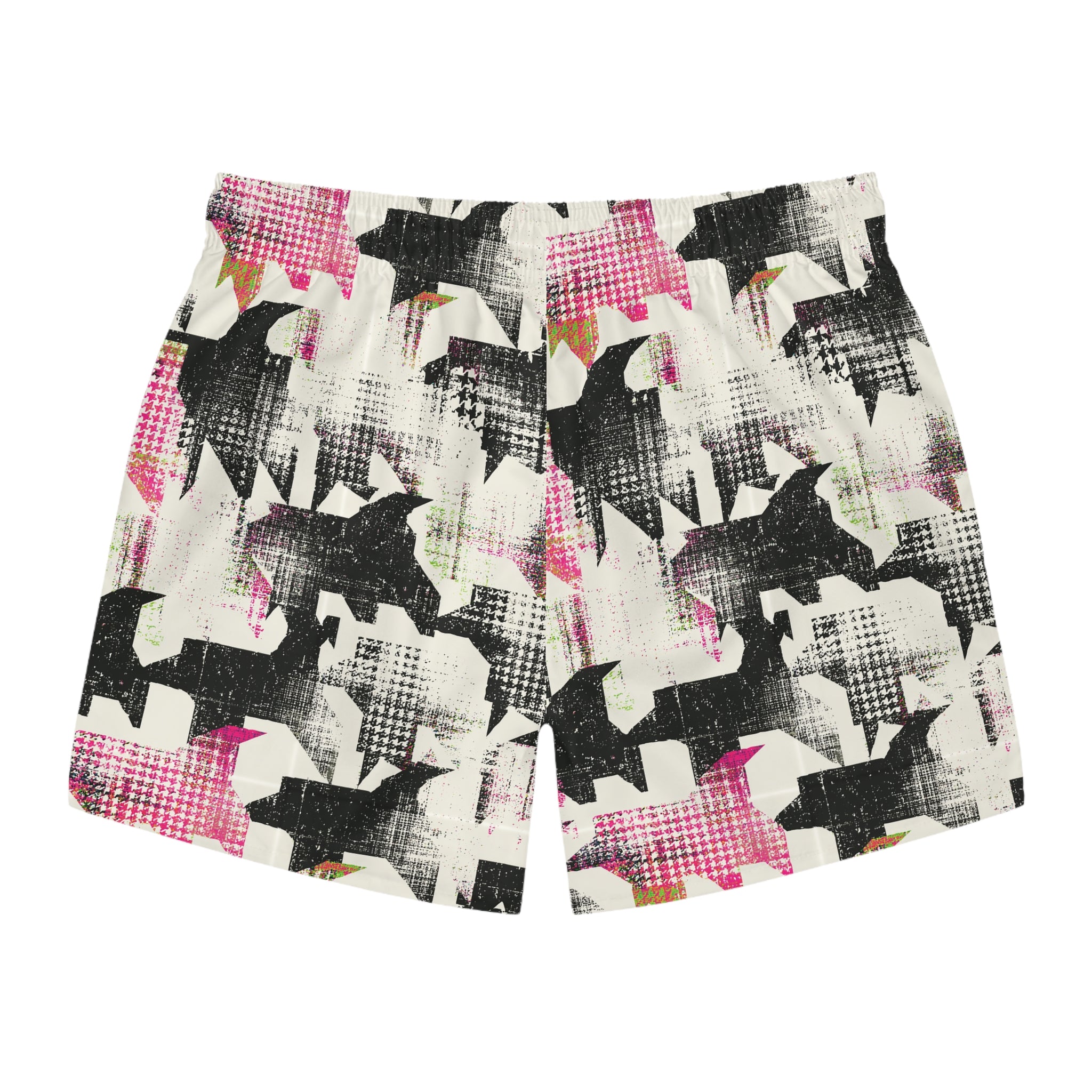 Abstract Shark Print Swim Trunk
