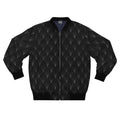 Black Quilted Texture Bomber Jacket