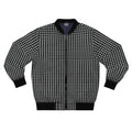 Grid Black & White Bomber Jacket