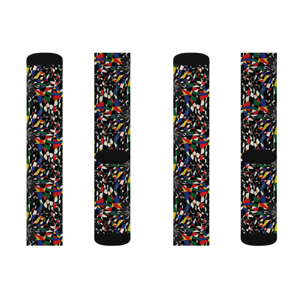 Kaleidoscope Mosaic Crew Socks
