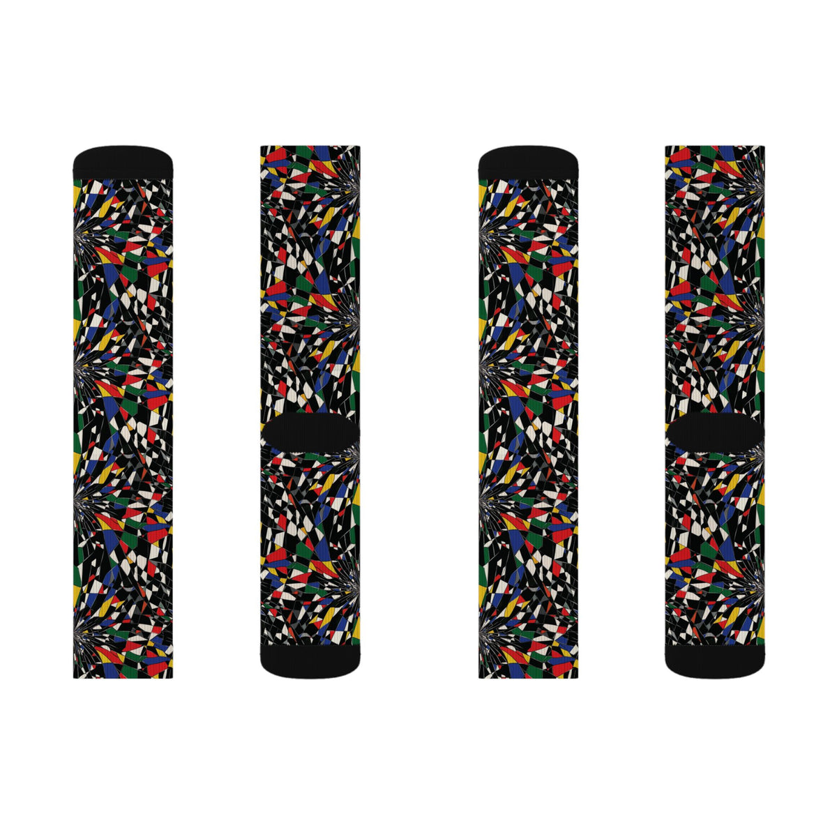 Kaleidoscope Mosaic Crew Socks
