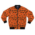 Orange Drip Camo Bomber Jacket