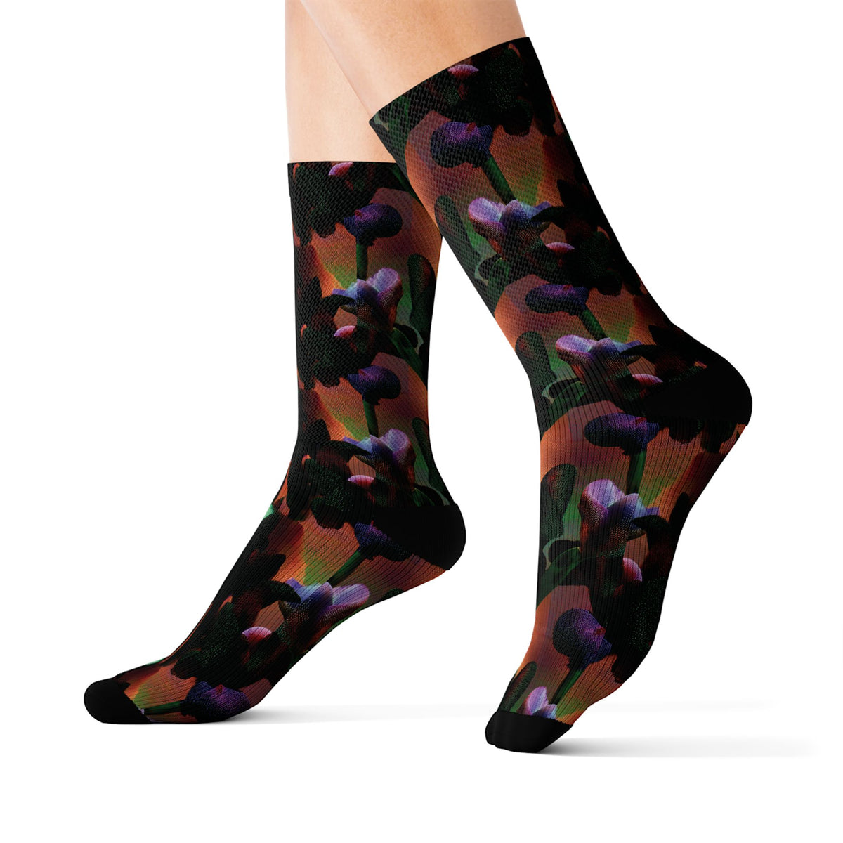 Copy of Red & Blue Patterned Crew Socks