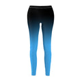 Ombre Blue-to-Black Women's Leggings