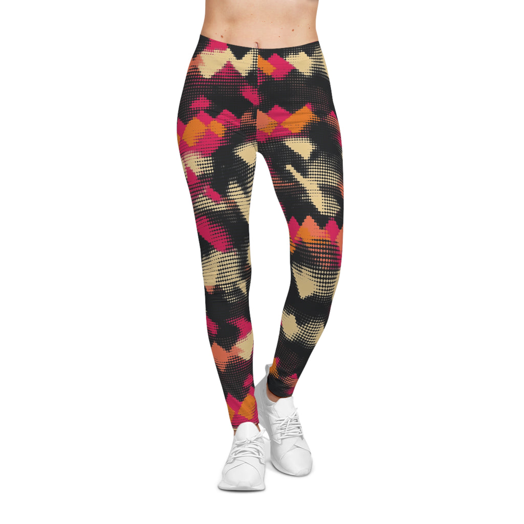 Abstract Mountain Print Leggings