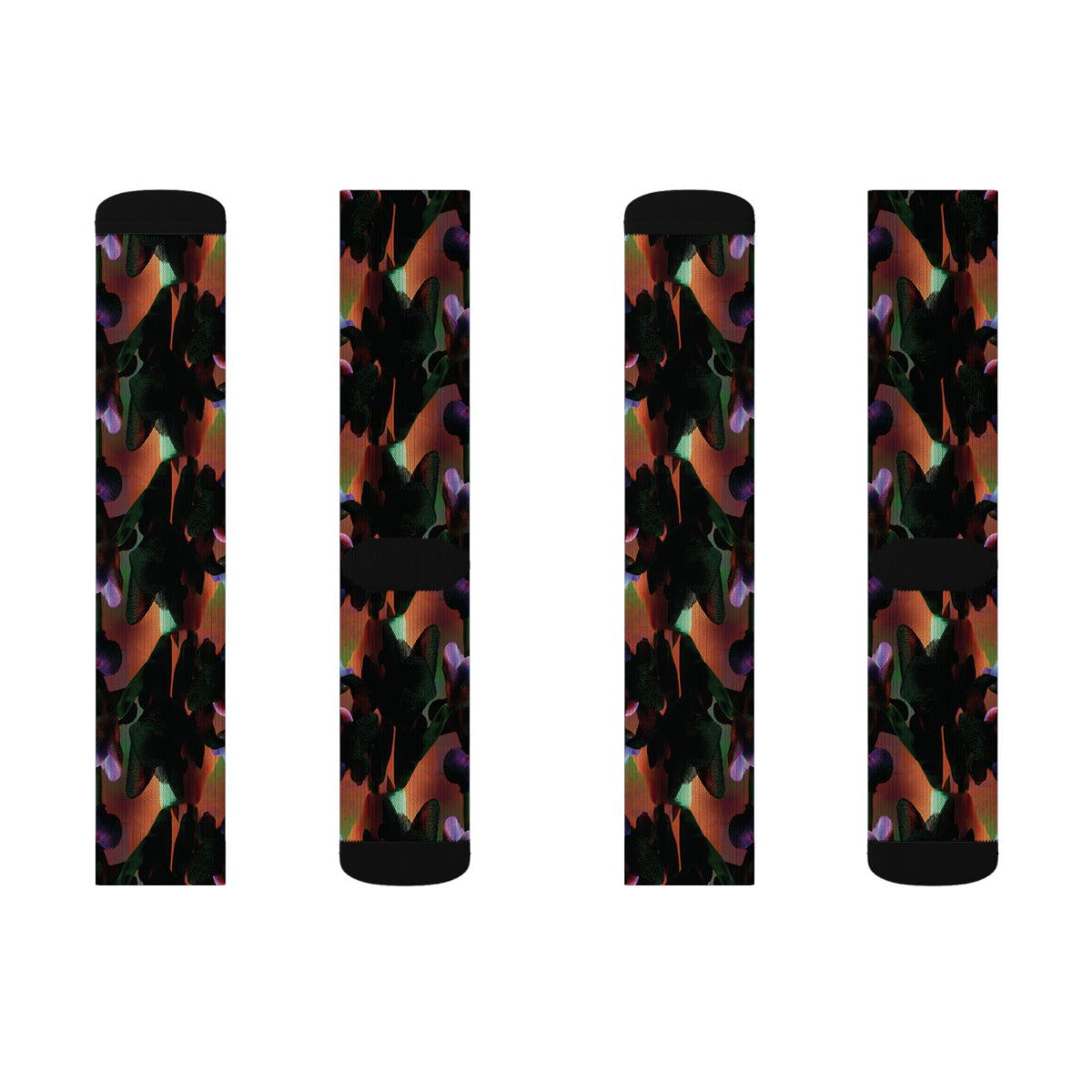 Copy of Red & Blue Patterned Crew Socks