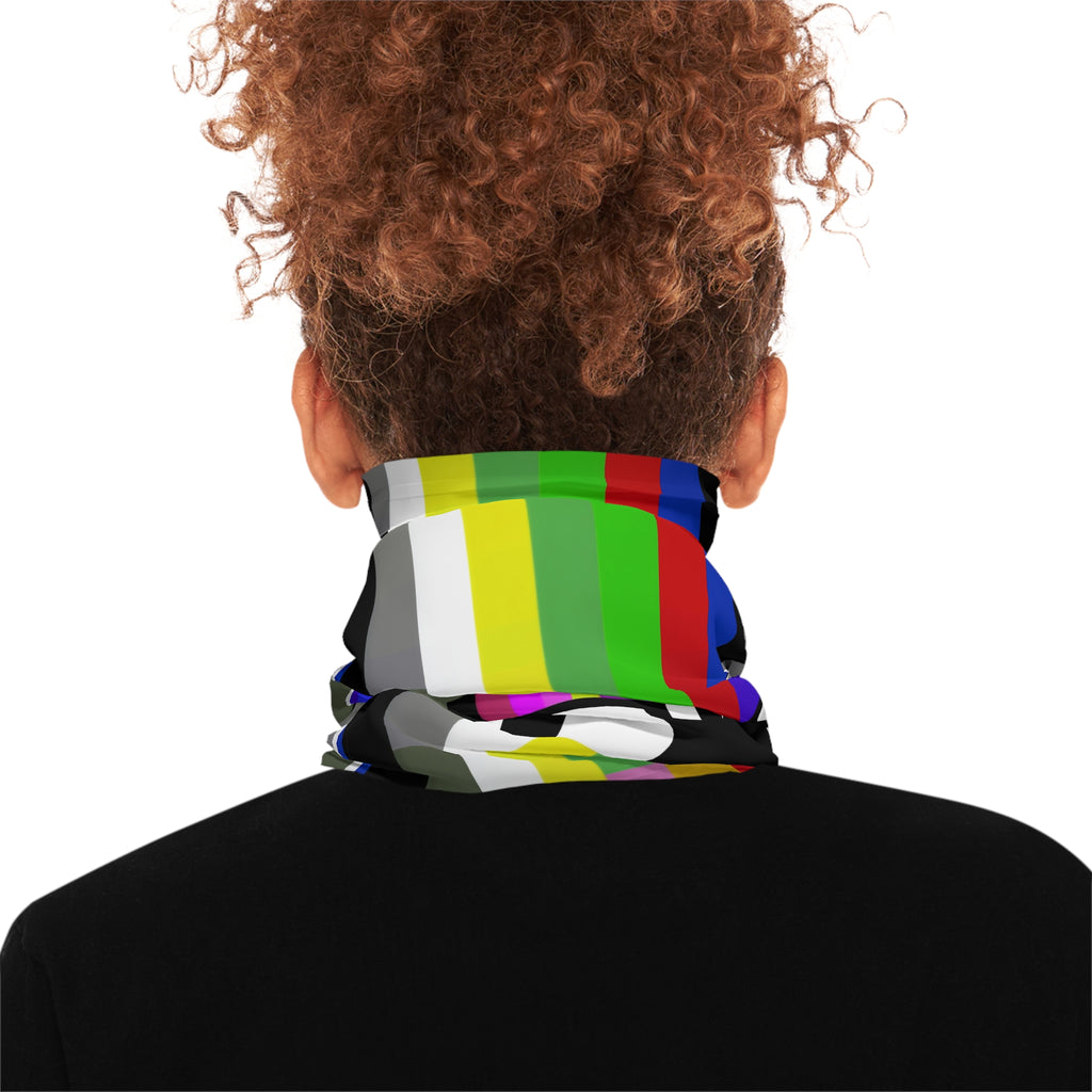 Retro Test Pattern TV Signal Face Mask