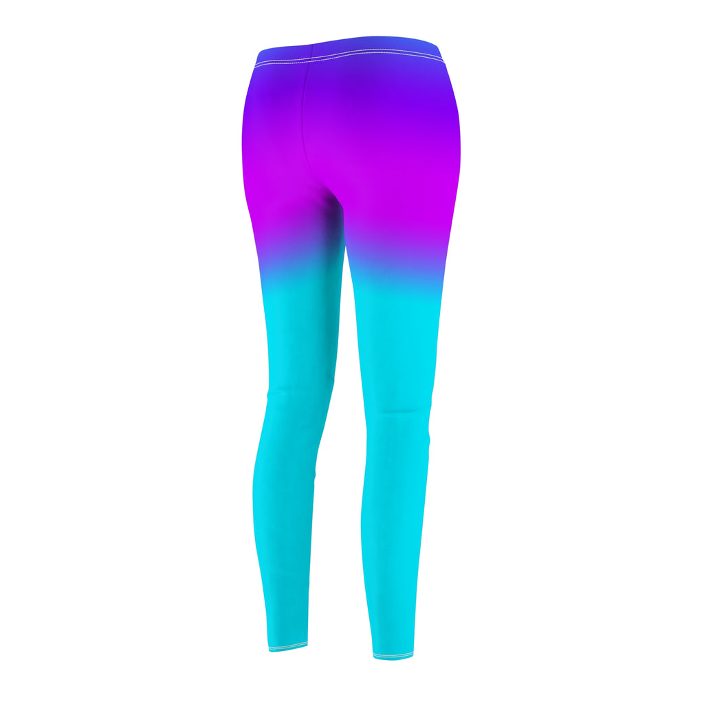 Ombre Purple to Teal Women's Leggings – Gradient Activewear