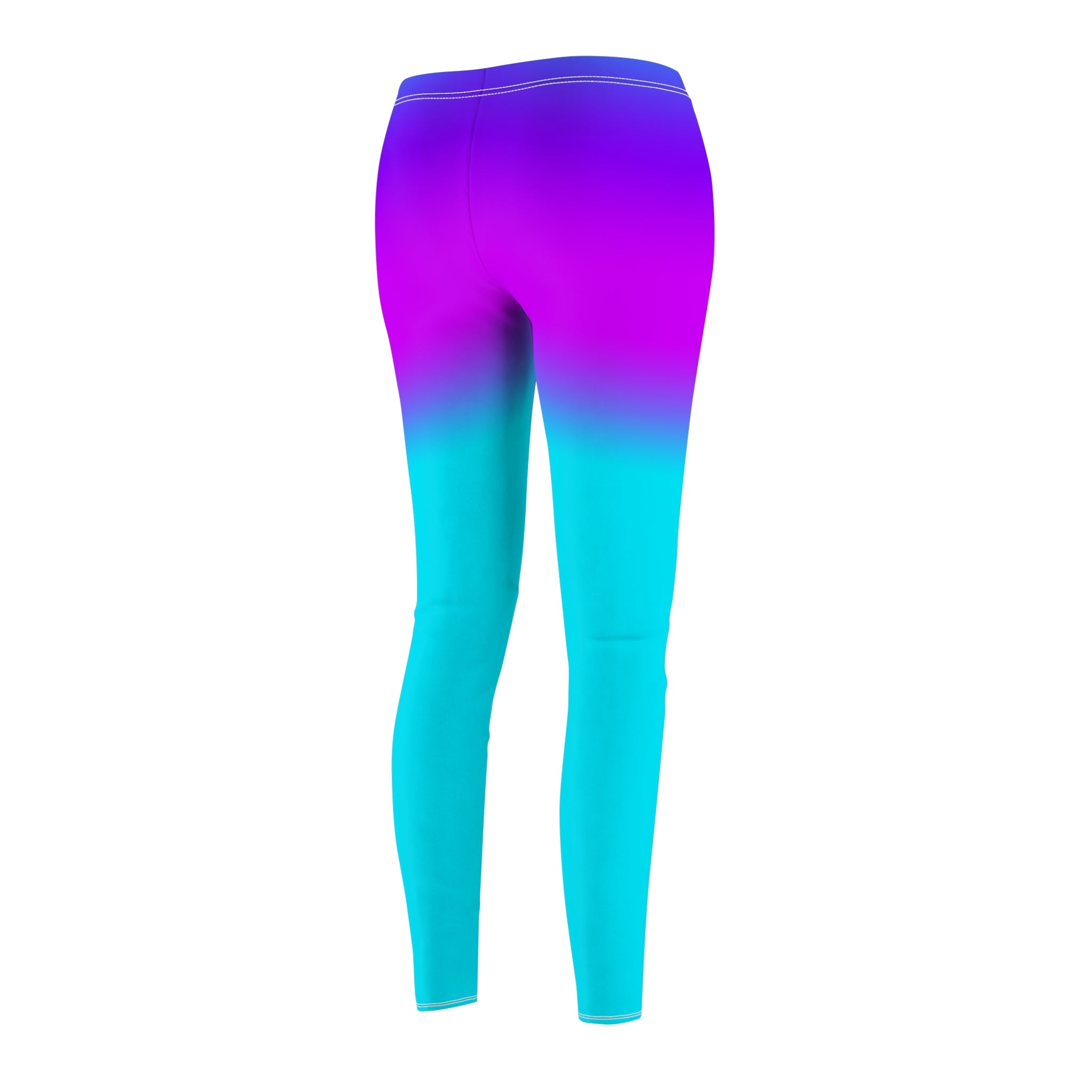 Ombre Purple to Teal Women's Leggings – Gradient Activewear