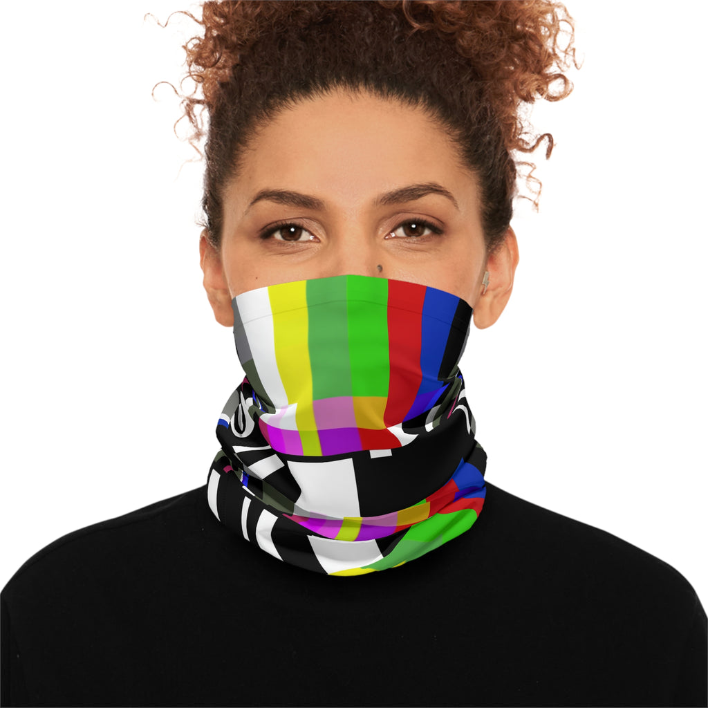 Retro Test Pattern TV Signal Face Mask