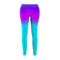 Ombre Purple to Teal Women's Leggings – Gradient Activewear
