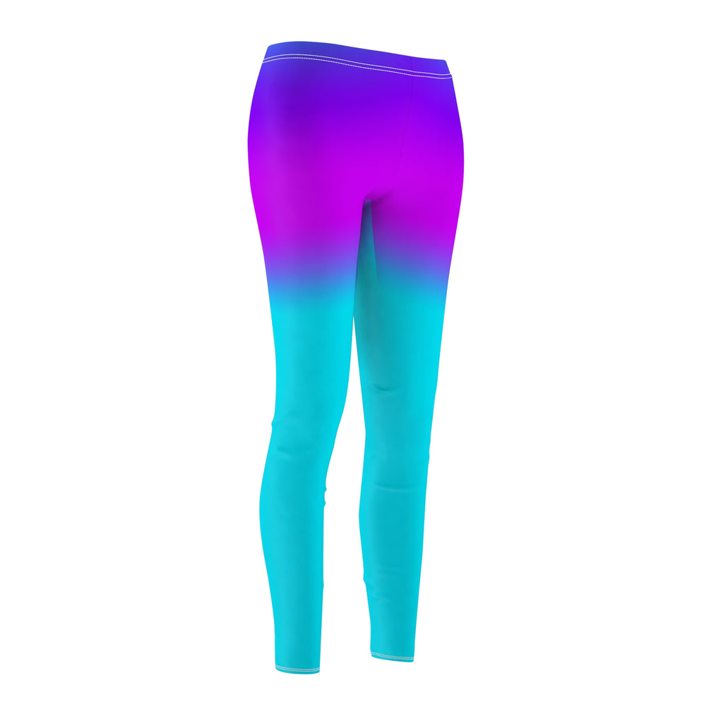 Ombre Purple to Teal Women's Leggings – Gradient Activewear