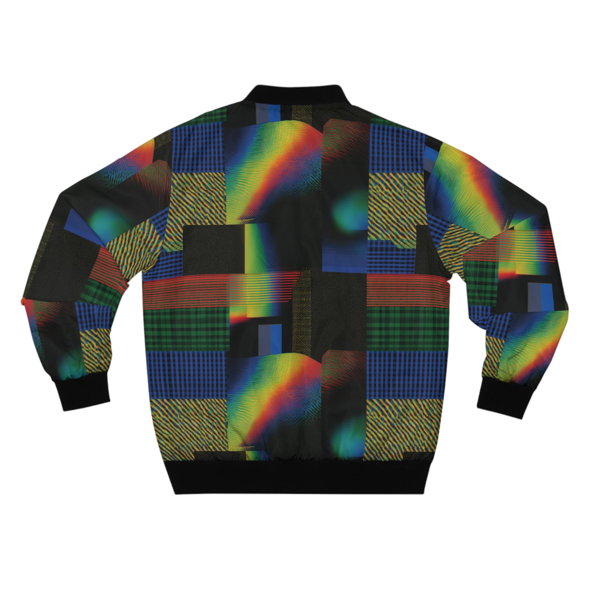 Retro Patchwork Bomber Jacket