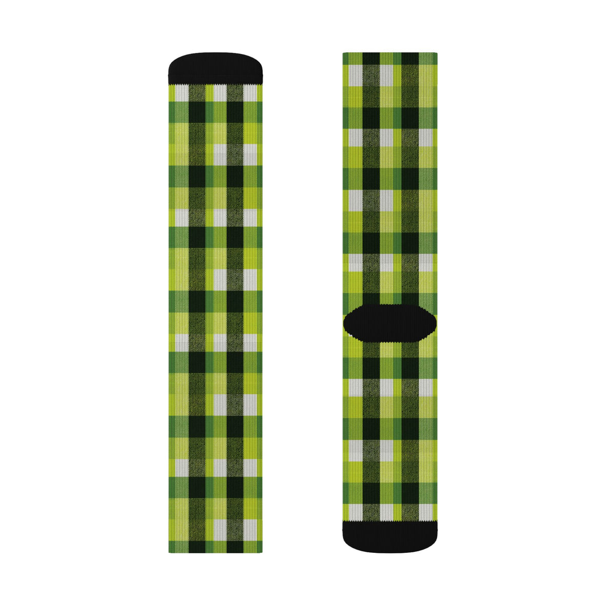 Green Plaid Socks