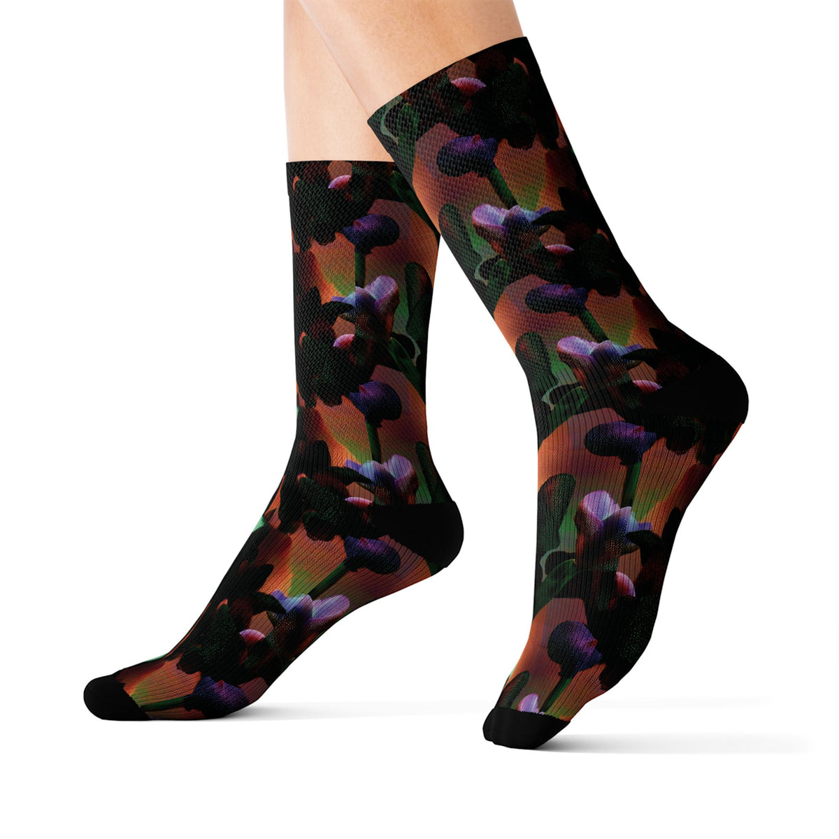 Copy of Red & Blue Patterned Crew Socks