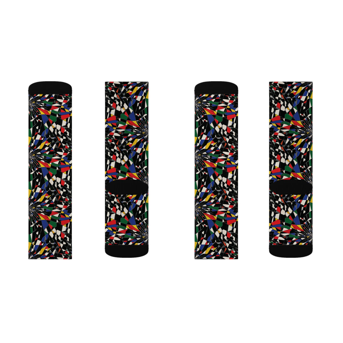 Kaleidoscope Mosaic Crew Socks