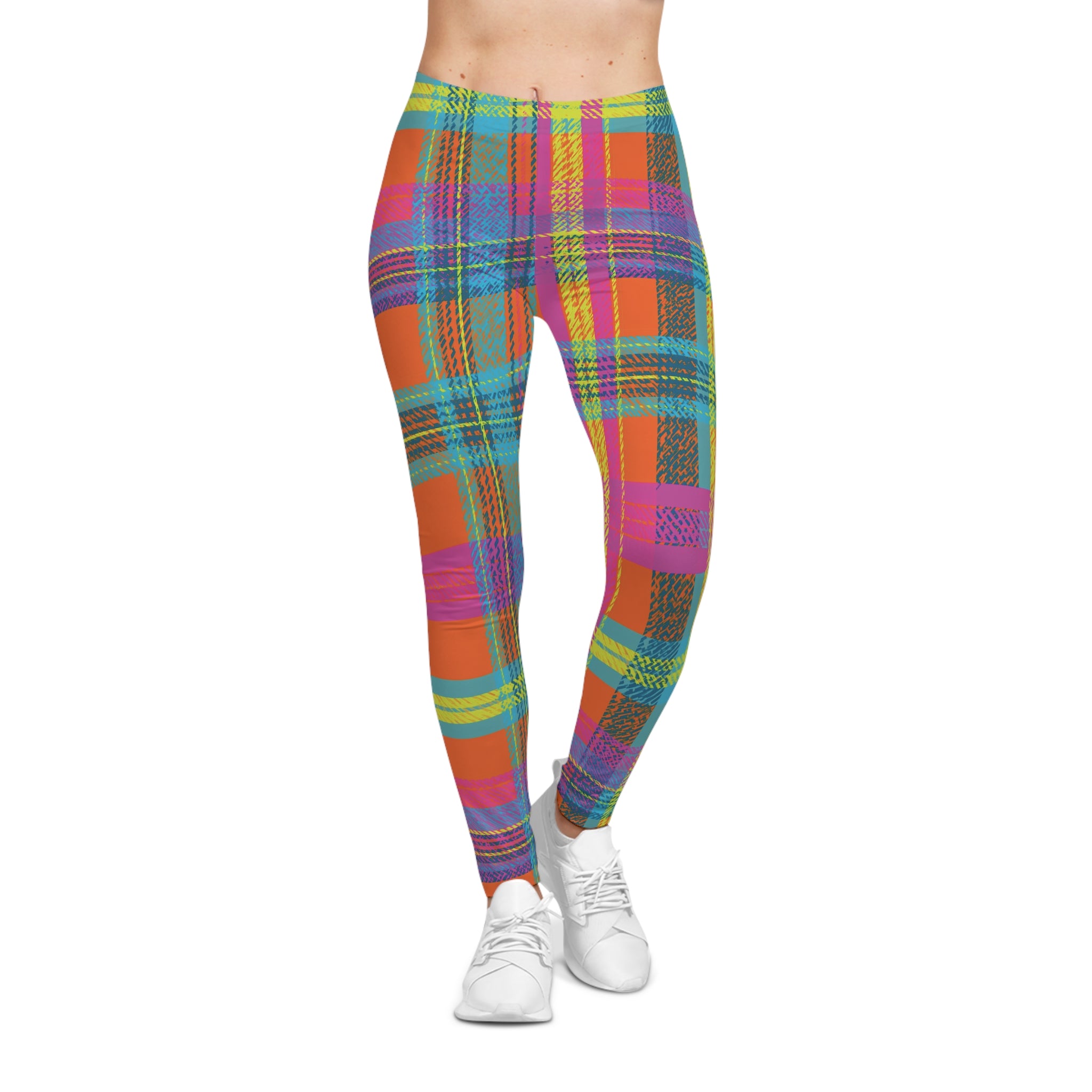 Colorful Plaid Women's Leggings
