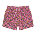 Pink Pixel Camo Swim Trunks