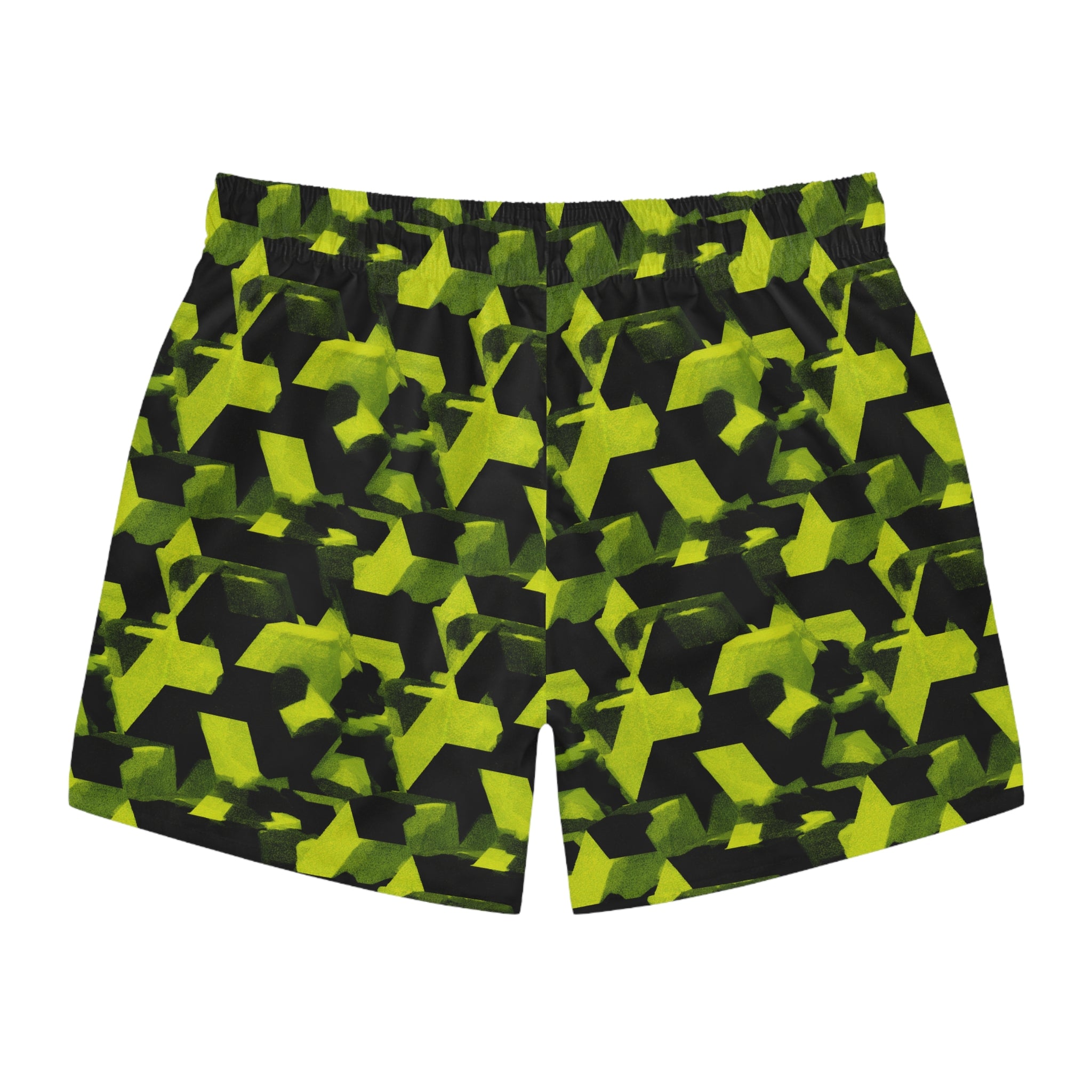 Neon Camo Swim Trunks