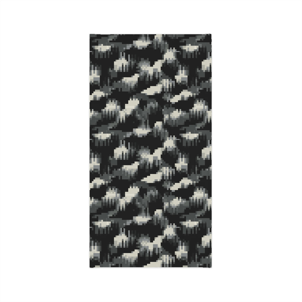 Midweight Black & Gray Camouflage Face Scarf