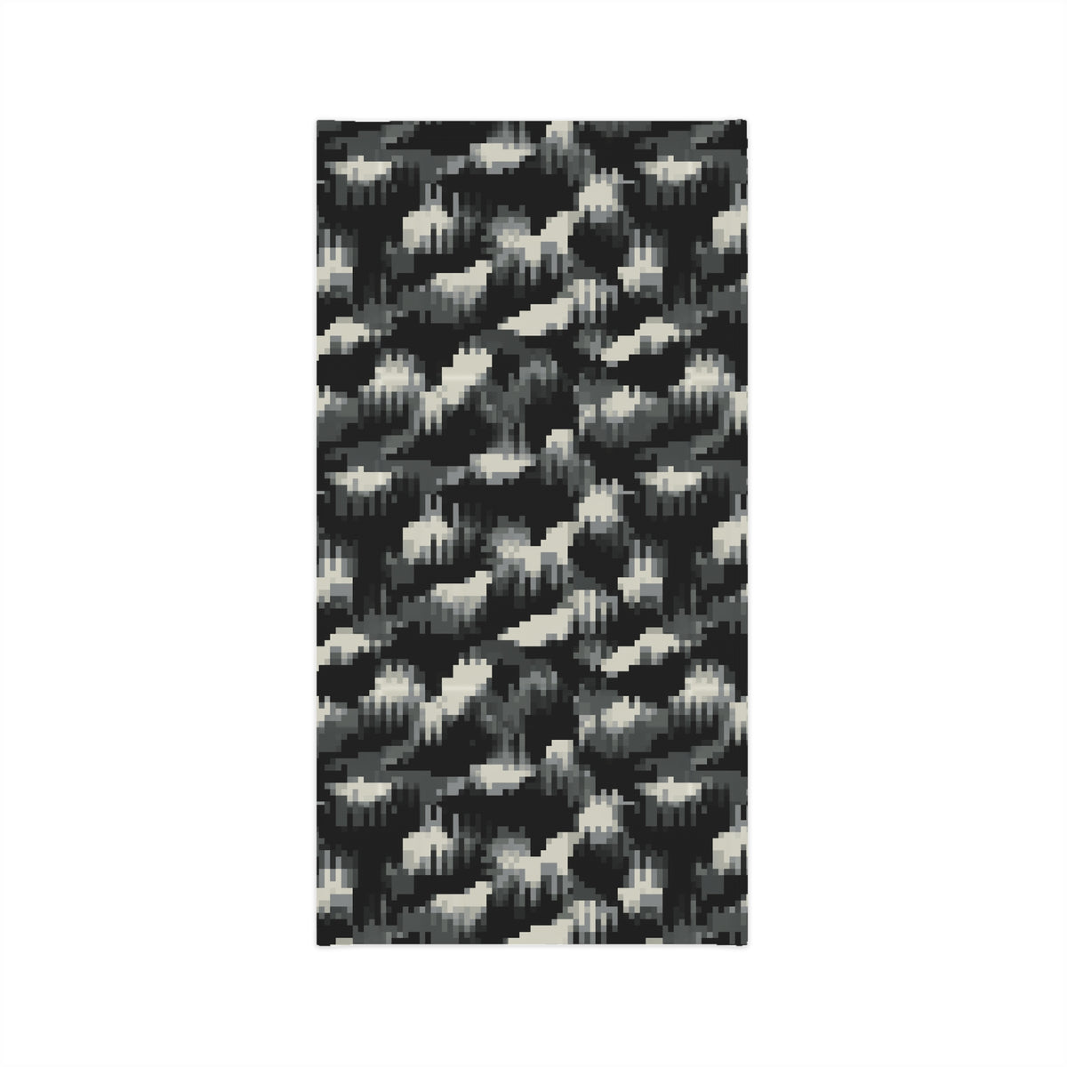 Midweight Black & Gray Camouflage Face Scarf