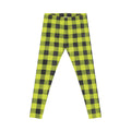 Neon Green Buffalo Plaid Leggings