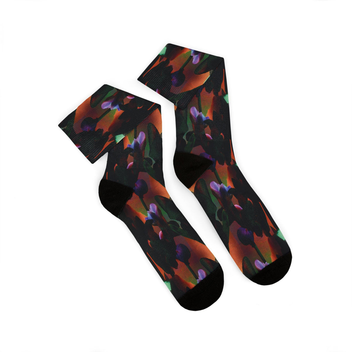 Copy of Red & Blue Patterned Crew Socks