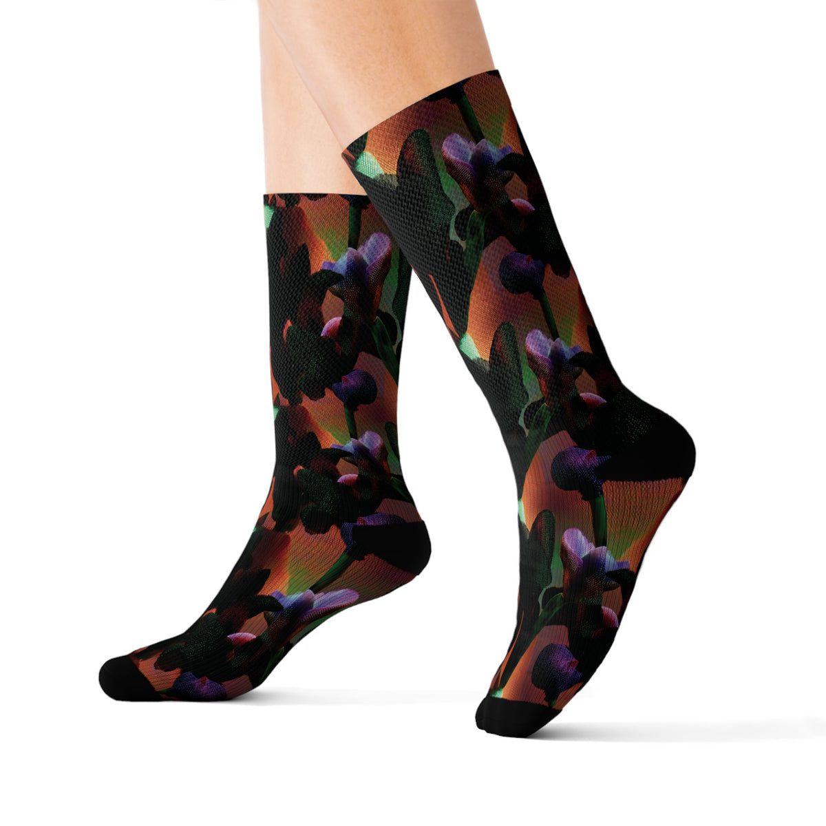 Copy of Red & Blue Patterned Crew Socks