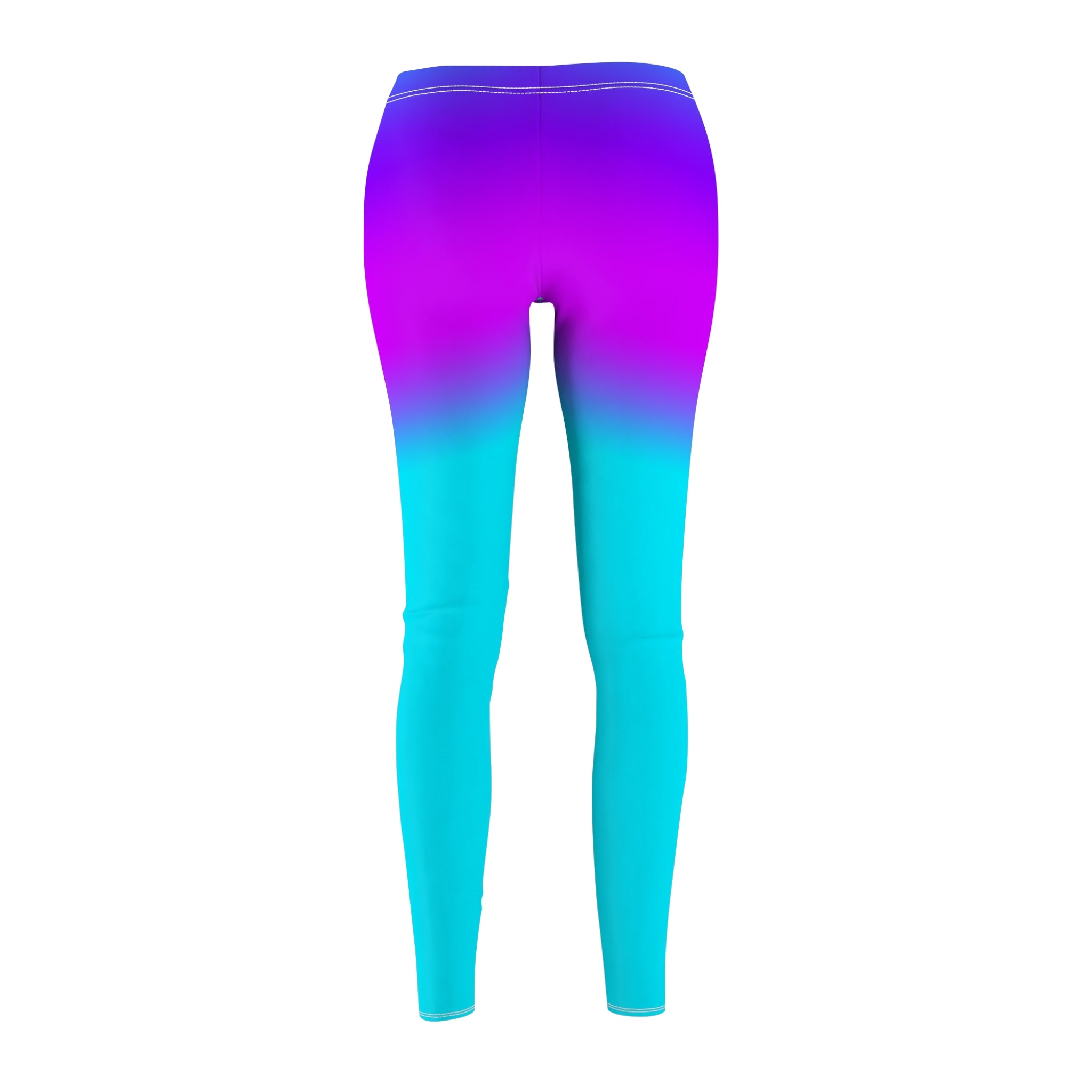 Ombre Purple to Teal Women's Leggings – Gradient Activewear