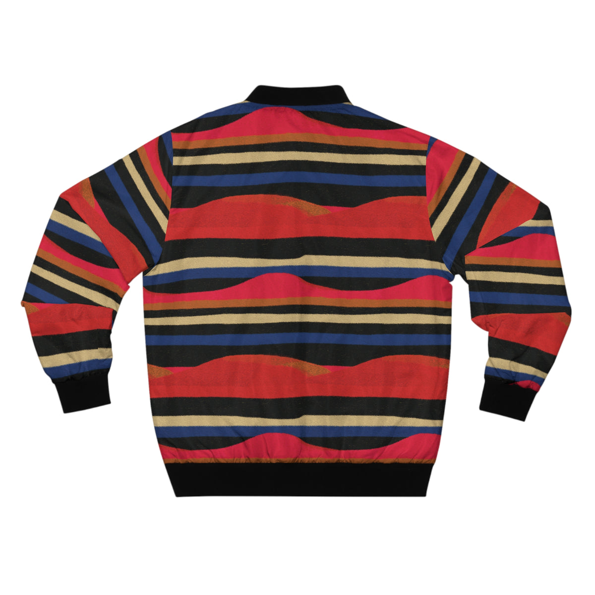 Striped Retro Bomber Jacket