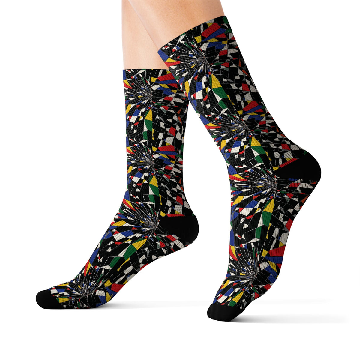 Kaleidoscope Mosaic Crew Socks
