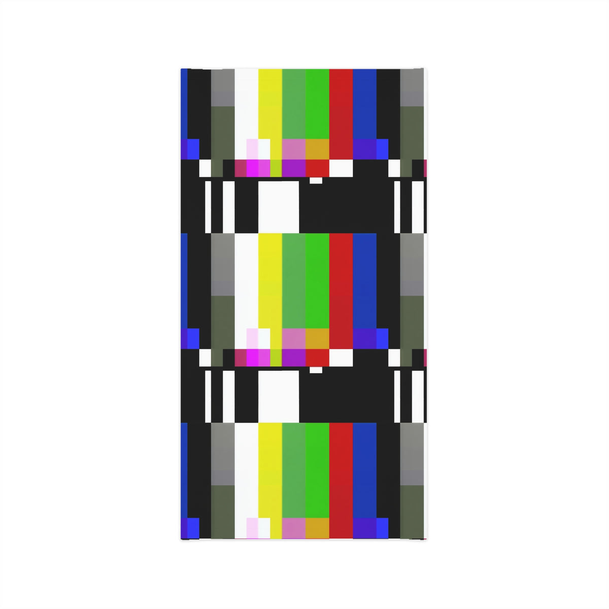 Retro Test Pattern TV Signal Face Mask