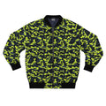Neon Camo Bomber Jacket — Men's High-Visibility Urban Streetwear