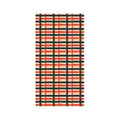 Orange & Black Buffalo Check Face Scarf